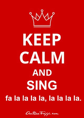 keep calm and sing